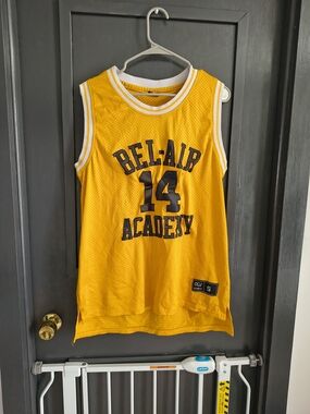 Bel-Aird Academy Kids' Yellow Basketball Jersey - #14